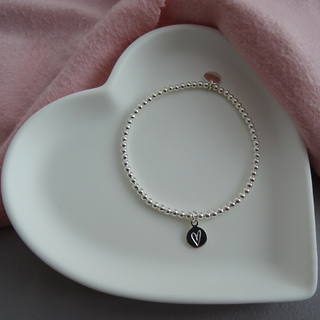 Hand Drawn Personalised Heart Bracelet