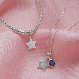 Star Initial Charm Engravable Bracelet - Tomm Jewellery