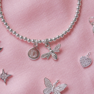 Silver Personalised Initial Charm Bracelet - Tomm Jewellery