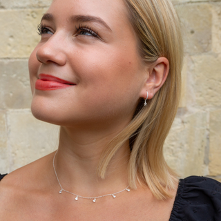 Multi Droplet Crystal Necklace - Tomm Jewellery