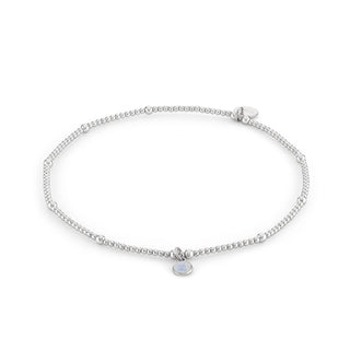 Moonstone Birthstone Charm Anklet