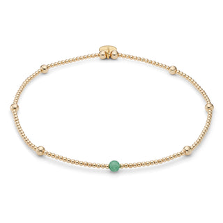 Touch of Aventurine Beaded Anklet
