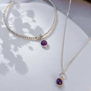 Amethyst February Birthstone Bracelet - Tomm Jewellery