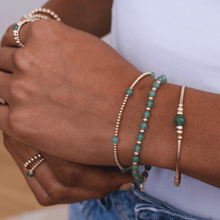 Aventurine Bracelet Stack of Two