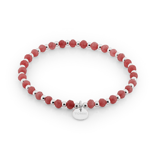 Dream Blush Pink Agate Crystal Bracelet