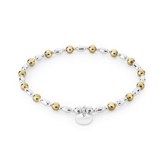 Flow Silver Bead Bracelet