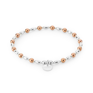 Flow Silver Bead Bracelet