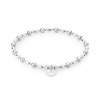 Flow Silver Bead Bracelet