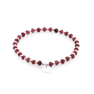 Dream Ruby Red Agate Crystal Bracelet