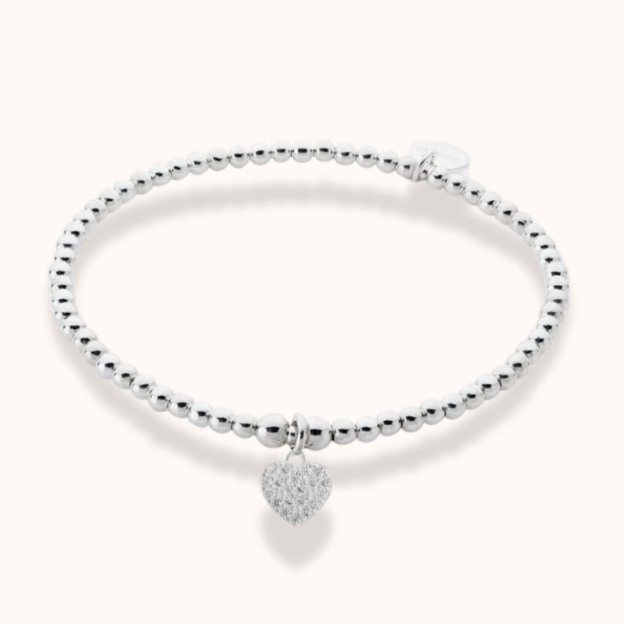 Bobbi Heart Charm Bracelet