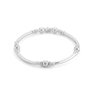 Chunky Beaded Bangle Bracelet