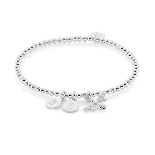 Silver Personalised Initial Charm Bracelet