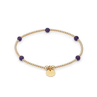 Amethyst Aria Beaded Bracelet