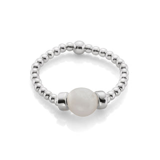 Beaded Moonstone Ring