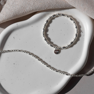 Moana Oval Beaded Wave Necklace