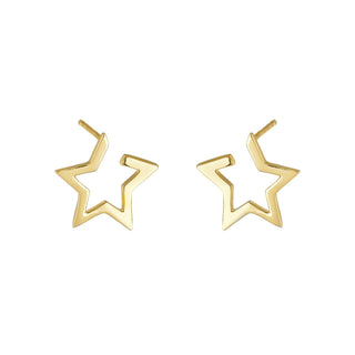 Star Huggie Stud Earrings - Tomm Jewellery