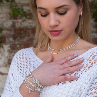Moana Oval Beaded Wave Necklace