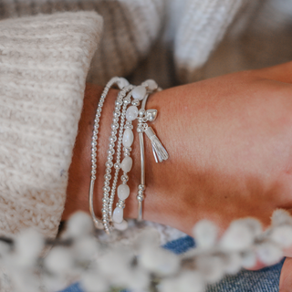 Moonstone Beaded Bracelet