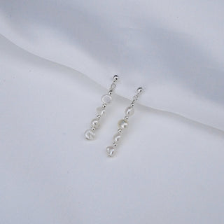 Single Freshwater Pearl Necklace and Earrings Bridal Jewellery Set