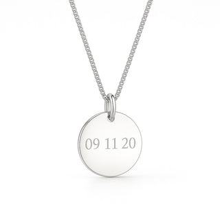 Personalised Date Pendant Necklace