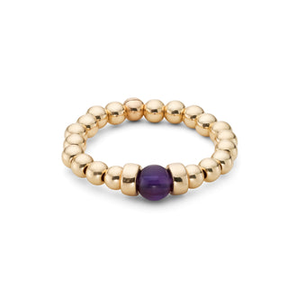 Touch of Amethyst Stacking Ring