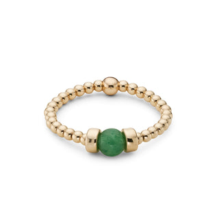 Dainty Touch of Aventurine Stacking Ring