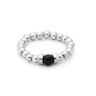 Touch of Black Onyx Stacking Ring