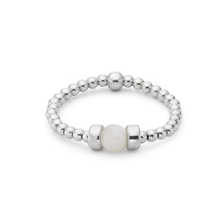 Dainty Touch of Pearl Stacking Ring