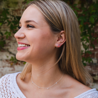 Lightning Bolt Huggie Hoops - Tomm Jewellery
