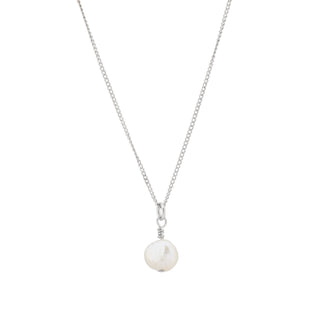Silver Single Freshwater Pearl Necklace