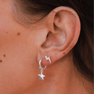 Star Hoop Earrings - Tomm Jewellery