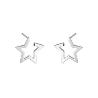 Star Huggie Stud Earrings
