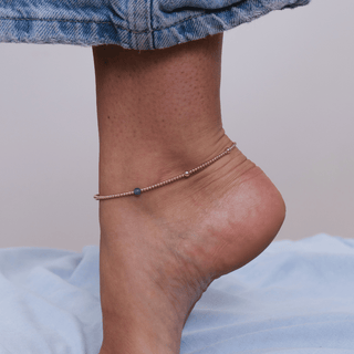 Touch of Aventurine Beaded Anklet