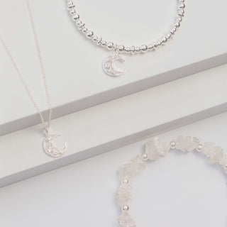 Crystal Moon Phase Necklace - Tomm Jewellery