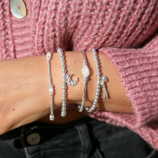Harmony Moonstone Bracelet- on model