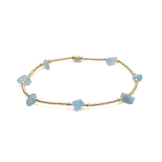 Boho Aquamarine Anklet
