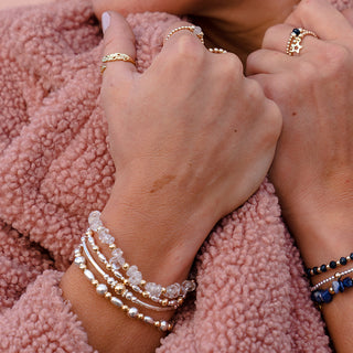 Flow Silver Bead Bracelet - Tomm Jewellery