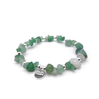 silver aventurine gemstone bracelet