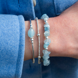 Natural Aquamarine Bracelet - Tomm Jewellery