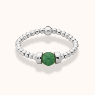 Dainty Touch of Aventurine Stacking Ring