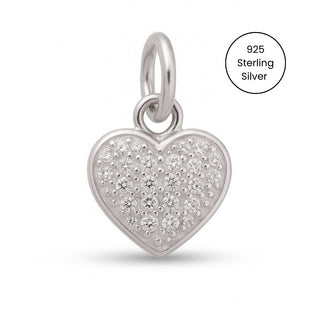 Sterling Silver Sweetheart Charm – Romantic Love Charm Bar Jewellery for Charm Bracelets & Necklaces