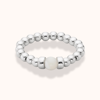 Touch of Pearl Stacking Ring