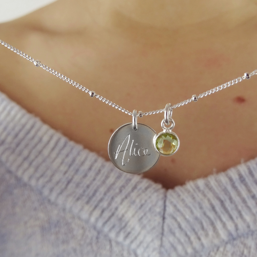 Handwriting Necklace Write Your Own Message – Tomm Jewellery