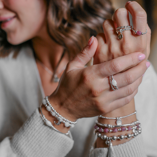 Beaded Moonstone Ring