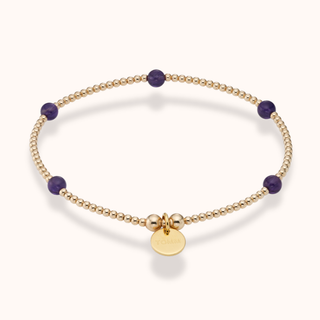 Amethyst Aria Beaded Bracelet