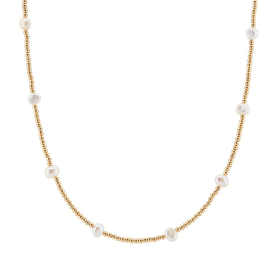 Dainty Beaded Freshwater Pearl Necklace, Bracelet & Earring Bridal Jewellery Set