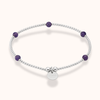 Amethyst Aria Beaded Bracelet