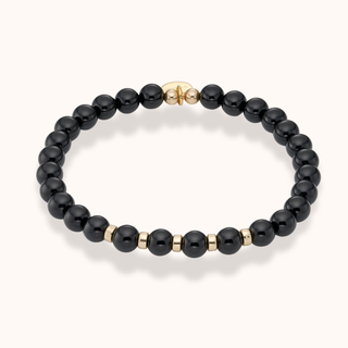 Black Onyx Chunky Beaded Bracelet