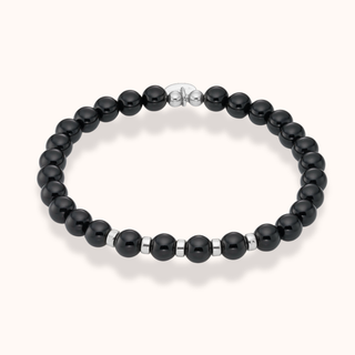 Black Onyx Chunky Beaded Bracelet