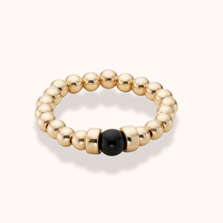 Touch of Black Onyx Stacking Ring